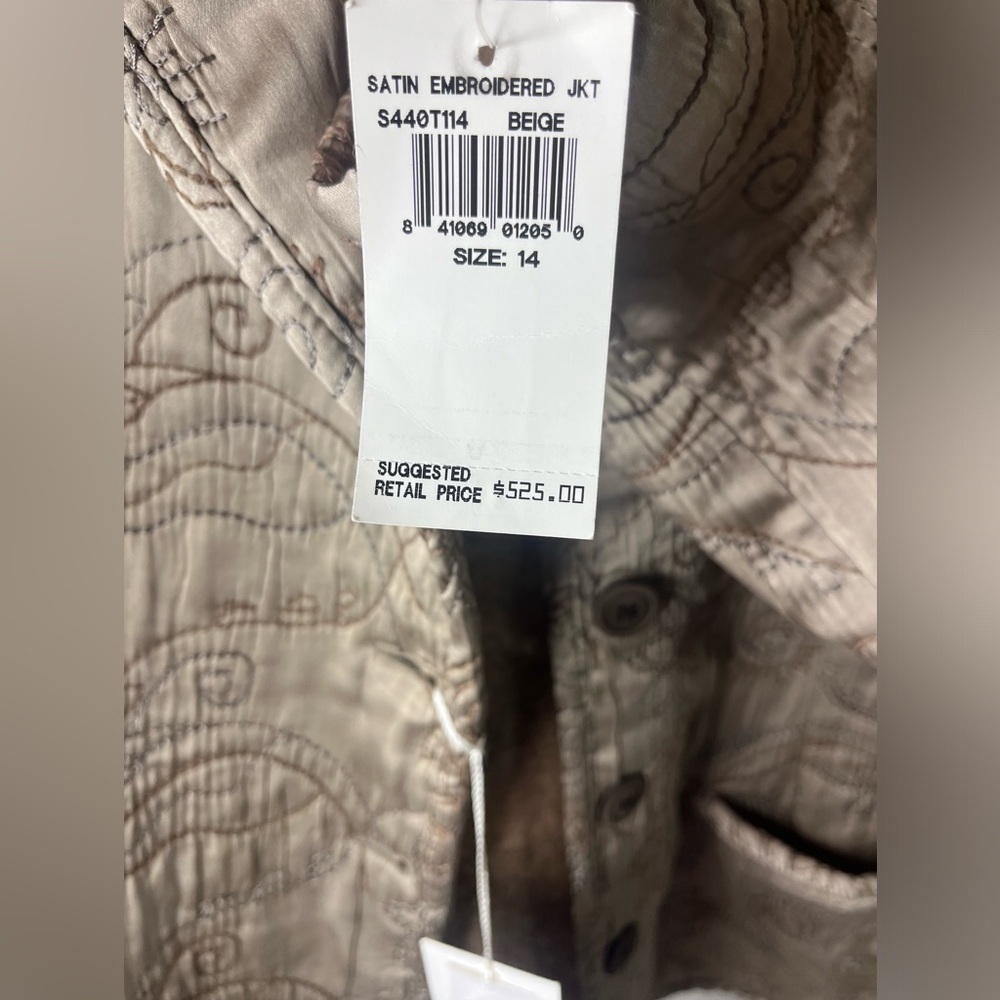 GERARD DAREL NWT SILK EMBROIDERED WOOL VINTAGE JACKET - Picture 3 of 11